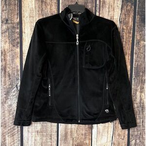 Mountain Hardwear Windstopper Core Jacket Large Black Long Sleeve Full Zip